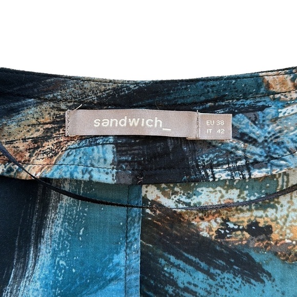 Sandwich_ | Box Pleated Neckline Long Sleeve Dress - Size Small - Picture 6 of 12